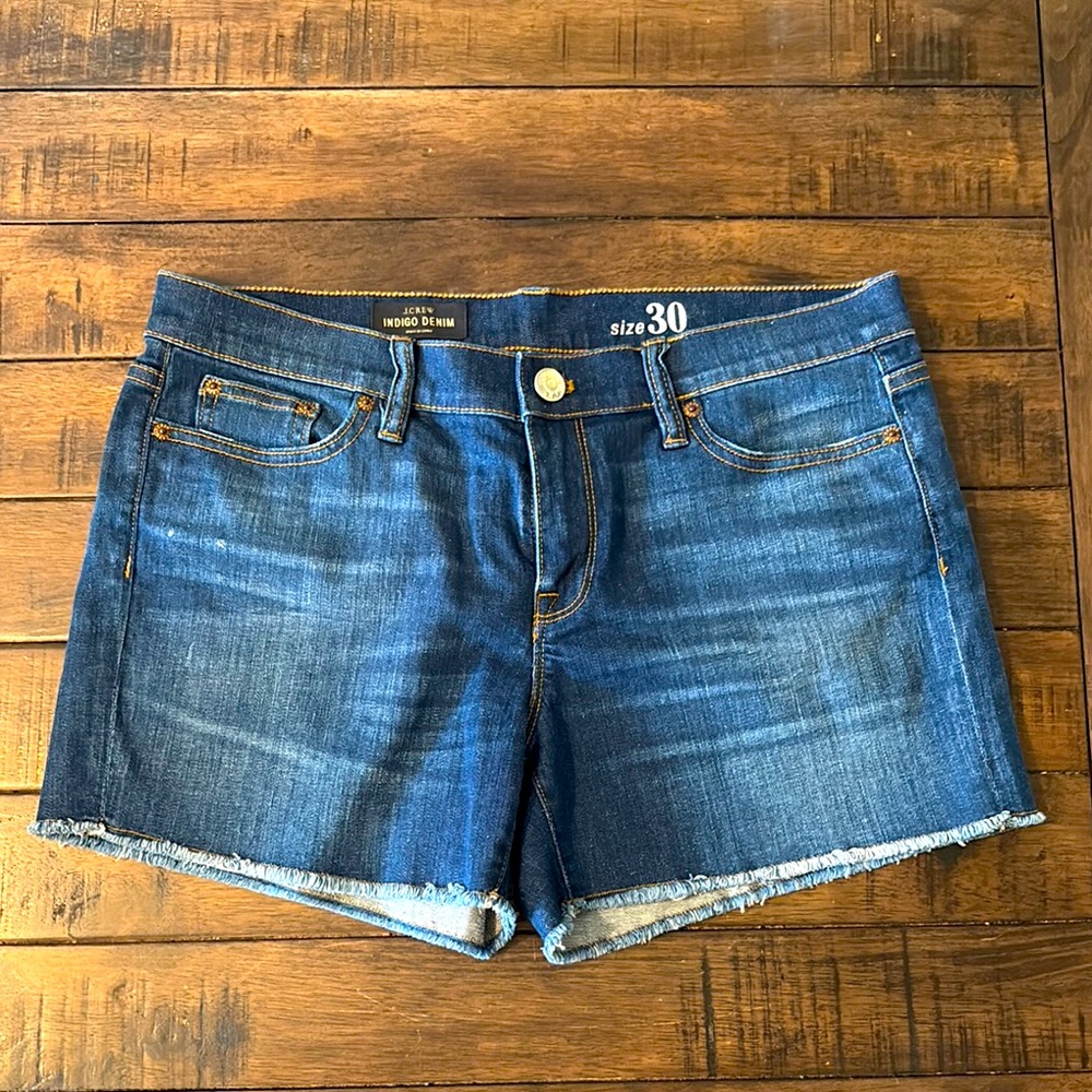 J. Crew Jean Shorts Classic Raw Hem